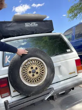 DIY swing out tire carrier.   #tirecarrier #fabrication #overlanding #jeep
