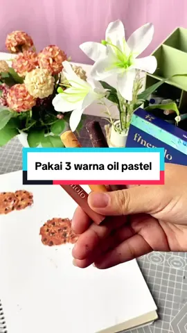 Cuman pakai 3 warna aja udh hidup banget gambarnya!😝✨ #oilpastel  #finenolo  #deliindonesia  #fypage 
