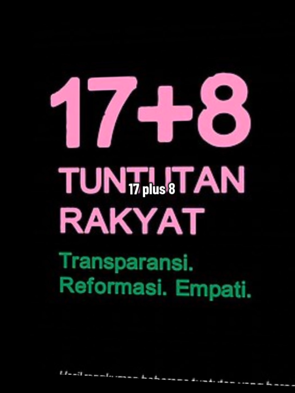 tuntutan rakyat 17+8 yang trending di indonesia itu apa? #trendingindonesia #dpr #tuntutan17tambah8 
