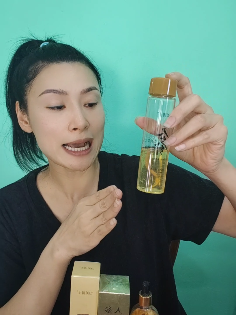 #น้ำตบเซรั่มโสมเอสเซนส์2แถม2 #น้ำตบรากโสม120ml. #เซรั่มโสมทองคำ100ml.#tamy2531 