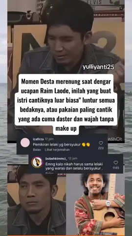 apakah ada penyesalan 👀👀 #beritaviral #desta #artis #komedi #raimlaode 