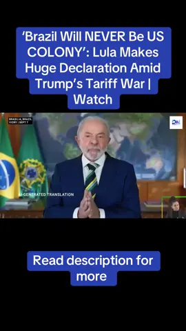 Brazilian President Luiz Inacio Lula da Silva delivered a powerful Independence Day address, declaring that Brazil will never again be a colony and must defend its sovereignty. He vowed that Brazil can govern itself without foreign interference while maintaining peaceful and friendly relations with other nations. Lula also condemned “traitors” within Brazilian politics who supported US sanctions, accusing them of betraying their own people. #Brazil #Lula #IndependenceDay #Sovereignty #Bolsonaro  