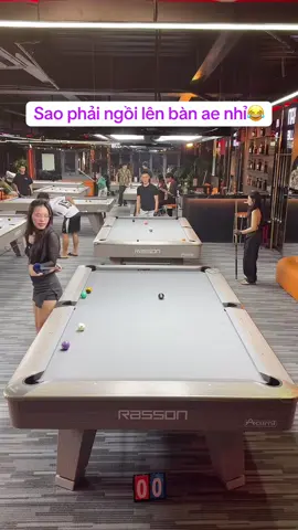 Ngồi lên bàn chắc bắn chuẩn hơn ae nhỉ🤣#bidabinhthanh #narrabilliard #xuhuong 