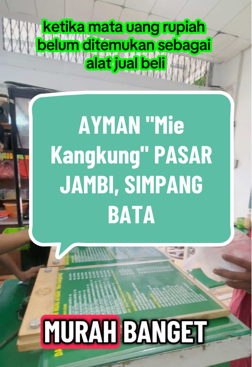 Murah banget cuma 3 Unger kalian udah bisa makan di AYMAN 