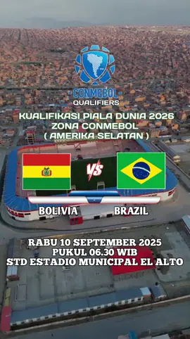 Bolivia vs Brazil  #kualifikasipialadunia2026 #bolivia #brazil🇧🇷 #conmebol #estadionacional 