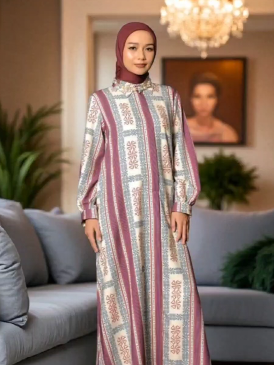 ZM Zaskia Mecca - Marla Gamis Wanita - Edisi Monogram Lambang #gamis #gamiscantik #gamislebaran #gamismurah #gamiskekinian 