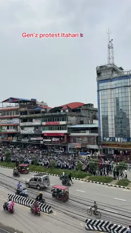 Gen’z protest Itahari Jaya Nepal🇳🇵#genzprotest #itaharimuser #jayanepal #timelapse #kabitakoirala580 @🚩 