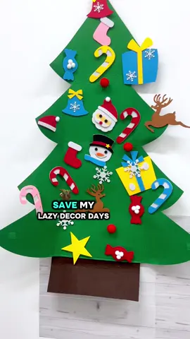 Christmas vibe in 5 minutes!!🎄🎅🌲#feltcheistmastree #christmastree #wallhanging #homeparty #christmas #christmasdecor #giftideas #detachable #tiktokmademebuyit #spotlightfinds  