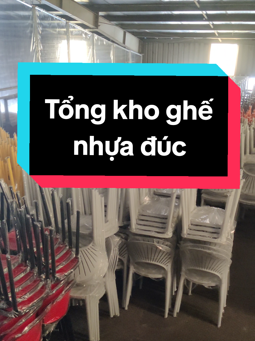 Tổng kho ghế nhựa đúc, đặt là có, đa dạng màu sắc kiểu dáng. #tongkhobanghe #ghenhuaduc #ghecafe #chair 