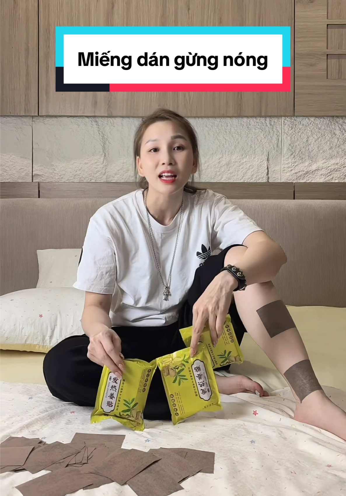 Miếng dán gừng giảm đau, hỗ trợ lưu thông khí huyết, rất tốt cho những ai hay đau nhức xương khớp, đau mỏi cổ vai gáy #miengdangung #miengdangiamdau #gung #giamdauxuongkhop 