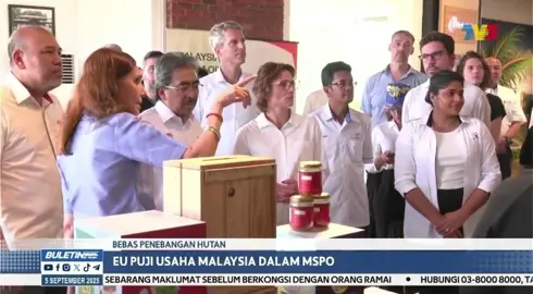 EU Puji Usaha Malaysia dalam MSPO #MalaysiaMADANI #MyKomoditi #KPK  Video kredit: Buletin TV3