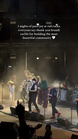 i simply don’t want to return to real life tomorrow #brandicarlile #bramily #redrocks #redrocksampitheater 