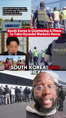 South Korea responds again by chartering plane for Hyundai workers#southkorea #hyundai #plane #fyp #greenscreen 