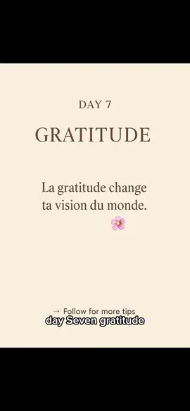 La gratitude transforme les petites choses en un sentiment d’abondance infinie 🌿✨  #MindInMotion #Gratitude #BienÊtre #RoutinePositive #PaixIntérieure