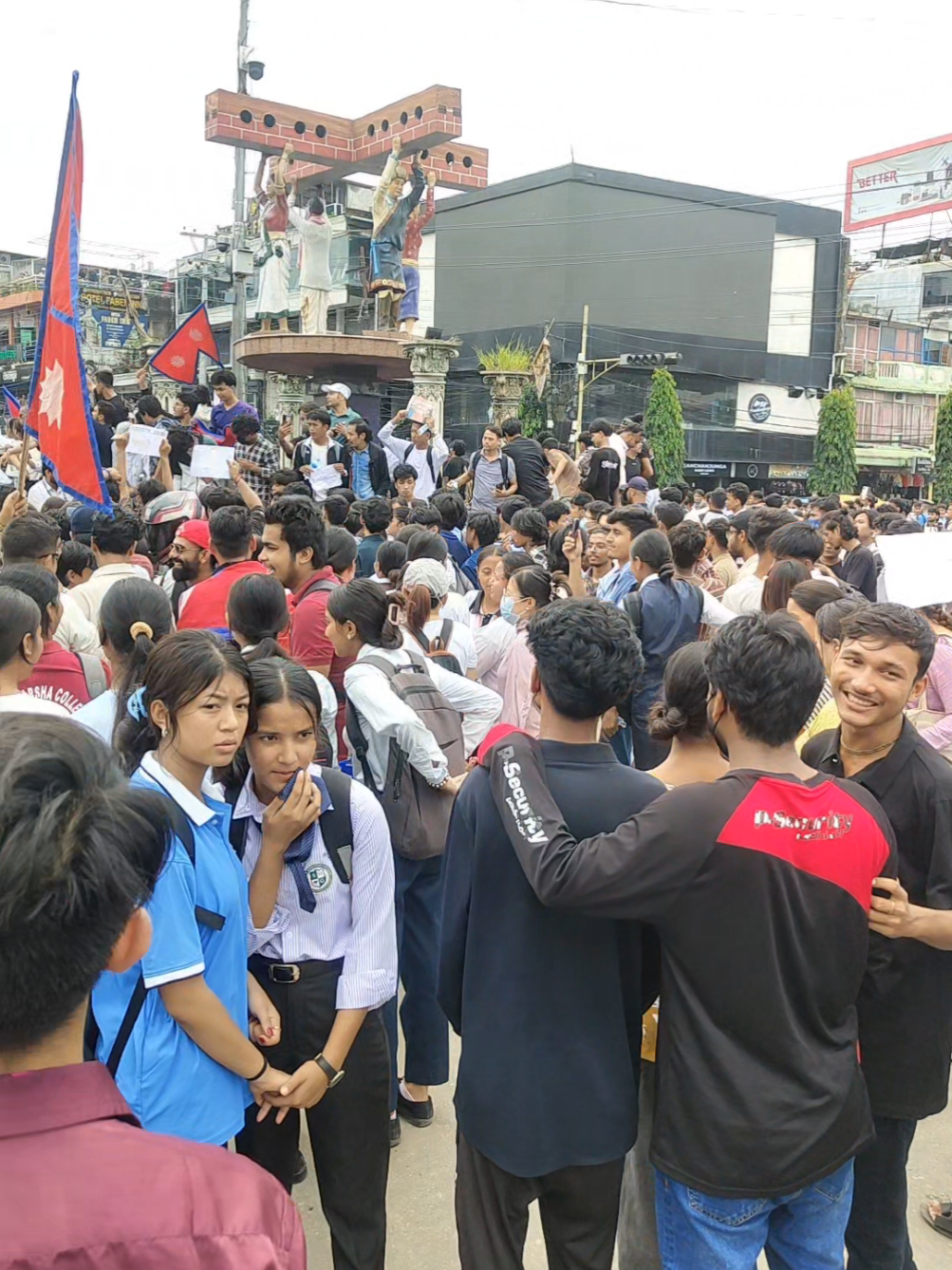 gen-z protest itahari 🔥☠️ #protestitahari🔥 #justice #foryou #itahari☠💀 #thankyouforthelove♥️ 