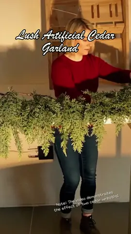 Lush Artificial Cedar Garland 72” #christmas #christmasdecor  #holiday #happynewyear#TikTokShopLaborDaySale