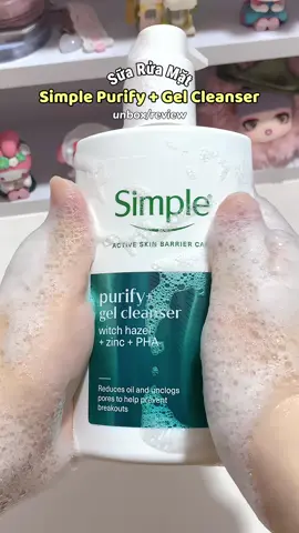 sữa rửa mặt Simple làm sạch sâu cho da phù hợp với da dầu mụn ⭐️ #dongianlaSimple #damunchonSimple #SkinTwin #hoptaccungUnilever