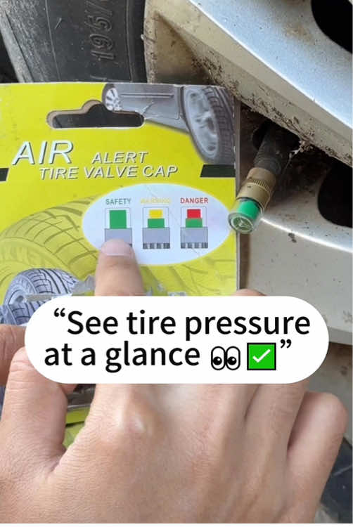 “Green = good, Red = danger 🚦🛞”#CarSafety#TireCare#RoadTripReady#TikTokMadeMeBuyIt#LimitedStock