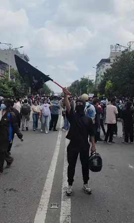 One piece becomes the symbol of The Nepalese Gen Z Protest #protest #genzprotest #onepiece #revolution #fyp 