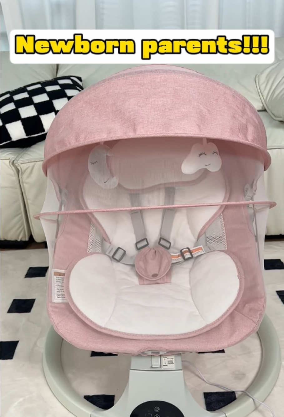 Skip the Fancy stuff:This simple electric baby swing the baby actually loves.#momlife #babyshop #babymusthaves #babyswing #fyp 