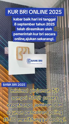 🔥 Modal usaha gampang? Gak pake ribet! KUR BRI 2025 jawabannya! 💰 Pinjaman sampai 500 JUTA 📉 Bunga super ringan mulai 6% 📱 Bisa daftar online, tanpa ribet 📌 Cocok buat semua jenis usaha #pinjamanonline #pinjamanusaha #umkmnaikkelas #umkm #kurbri2025 #fyp #fyp #fyp 