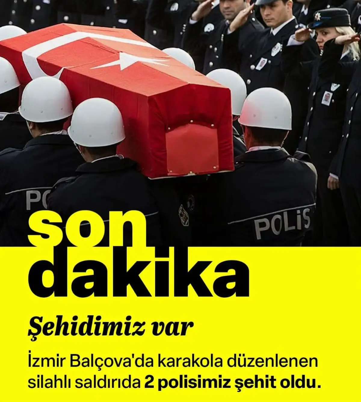 İzmir’in Balçova ilçesinde sabah saatlerinde Salih İşgören Karakolu’na silahlı saldırı düzenlendi. Uzun namlulu silah kullanan 16 yaşındaki saldırganın açtığı ateş sonucu bölge bir anda karıştı. Saldırıda iki polis şehir oldu, bir polis ağır yaralandı.  #izmir #şehit #türkiye #vatan #polis 