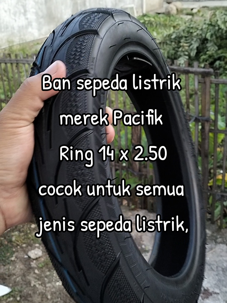 Ban sepeda listri  Ring 14x2.50 ,bisa untuk semua  merek sepeda listrik,#sepedalistrik #bansepedalistrik #guncang99 #belanjaditiktok #fyp 