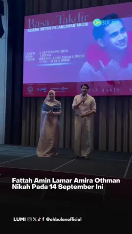 Wahh tahniah 🥰✨ #ohbulan #news #fattahamin #amiraothman 