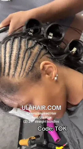 Side fulani braids with side part quick weave🤩New hairstyle trend! Have y’all tried yet? It’s our straight bundles installed on doll✨ Hair name: ULW001 in bio link and use code “ TOK” to get $$ saved💕#quickweave #leaveout #sidepart #fulanibraids #braidstyles #sidepart #quickweaves #hairtutorial #fypage 