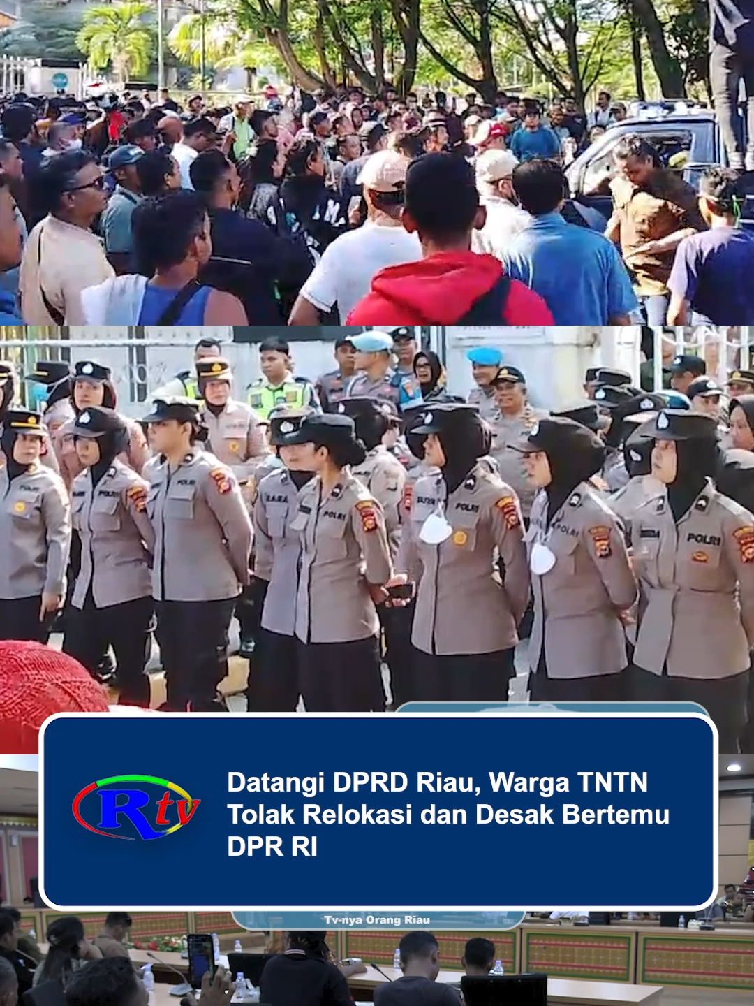 Datangi DPRD Riau, Warga TNTN Tolak Relokasi dan Desak Bertemu DPR RI #demo #tntn #pelalawan #riau #dprdriau