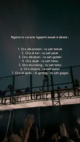 Urip o sak seneng mu cah, penting ora ngrepoti liyane. 