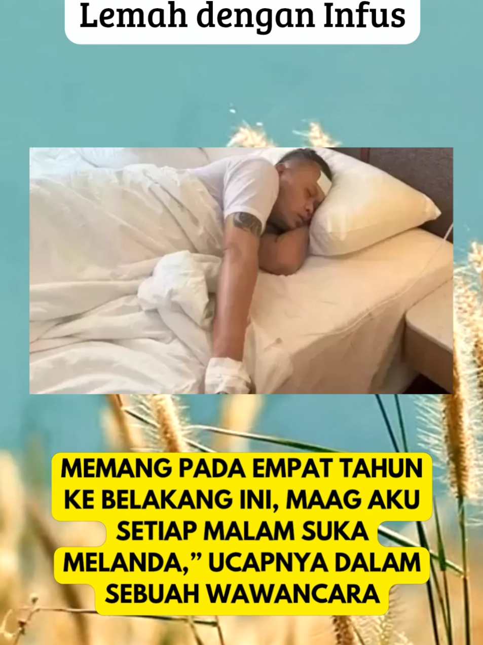 Kang sule sedang sakit! semoga cepat sembuh