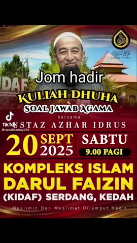 KULIAH DHUHA BERSAMA TUAN GURU @Ustaz Azhar Idrus Official  #CapCut  #foryoupageofficiall  #fyppppppppppppppppppppppp  #ustazazharidrus  #ustazazharidrusofficial 