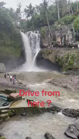 What an amazing waterfall great place to visit in Bali. Even when it’s pissing it down. Water was so cold to. #bali #waterfall #views #water #travel 