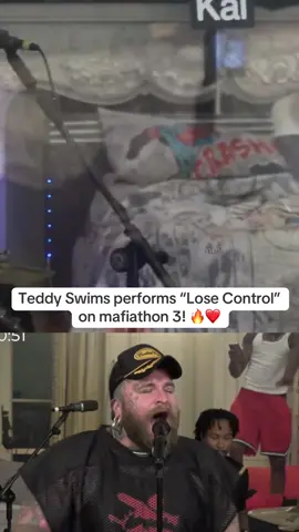 Teddy Swims performs “Lose Control” on mafiathon 3! 🔥❤️ #kaicenat #kaicenatclips #teddyswims #mafiathon3 #fyp 