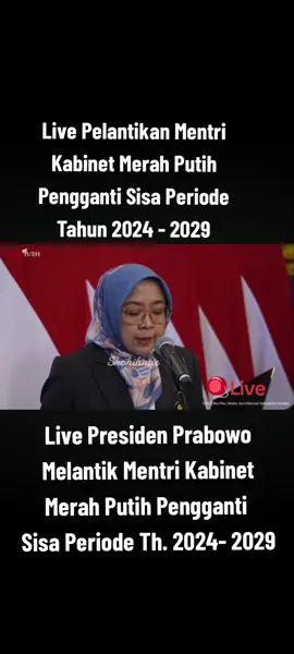 Presiden Prabowo Melantik dan mengambil sumpah jabatan kepada 4 Mentri pengganti dan satu kementrian baru  Kemnyrian haji dan Umroh Senin 08 September 2025 #merahputih #prabowo #breakingnews #toptrending #fypシ 