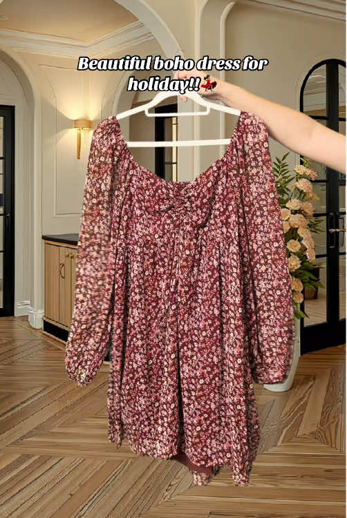 #dress #floralprint #bohodress #puffsleeve #holidaywear #stylish #OOTD #TikTokMadeMeBuyIt #spotlightfinds  #TikTokShopLaborDaySale