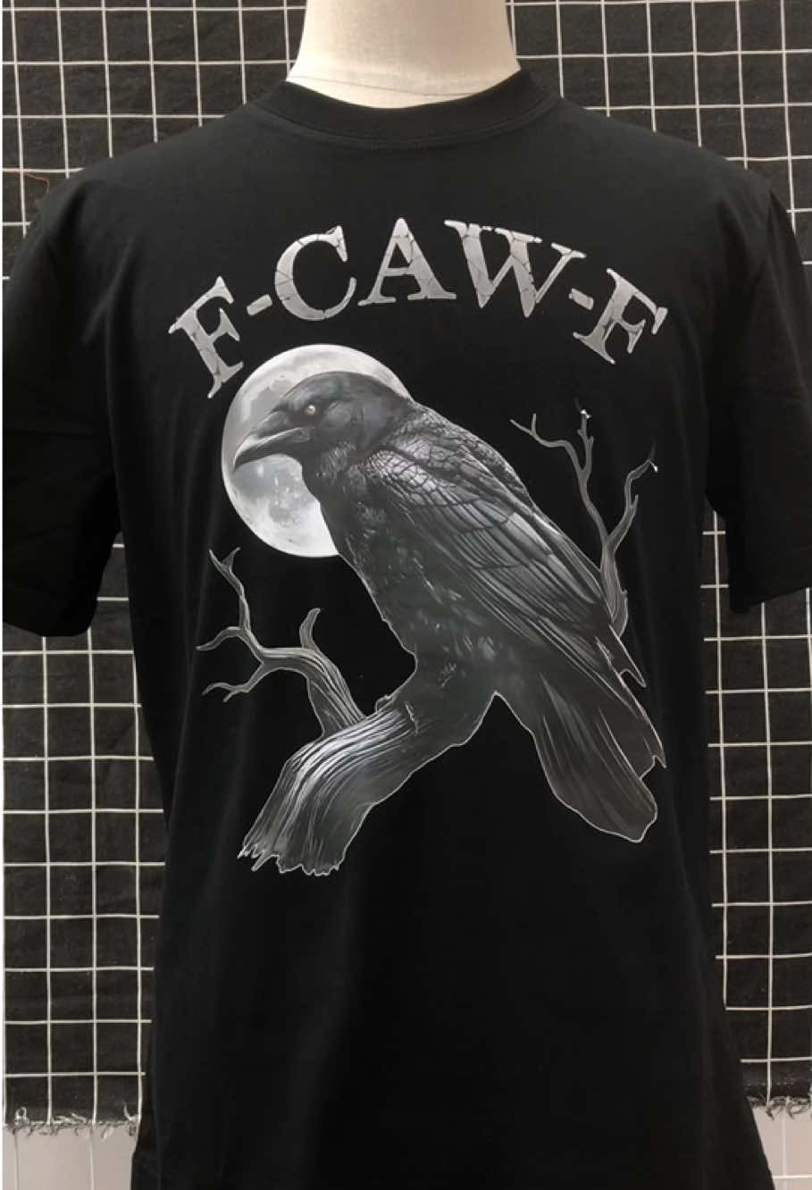 F-CAW-F Funny Black Bird Adult Humor Shirt