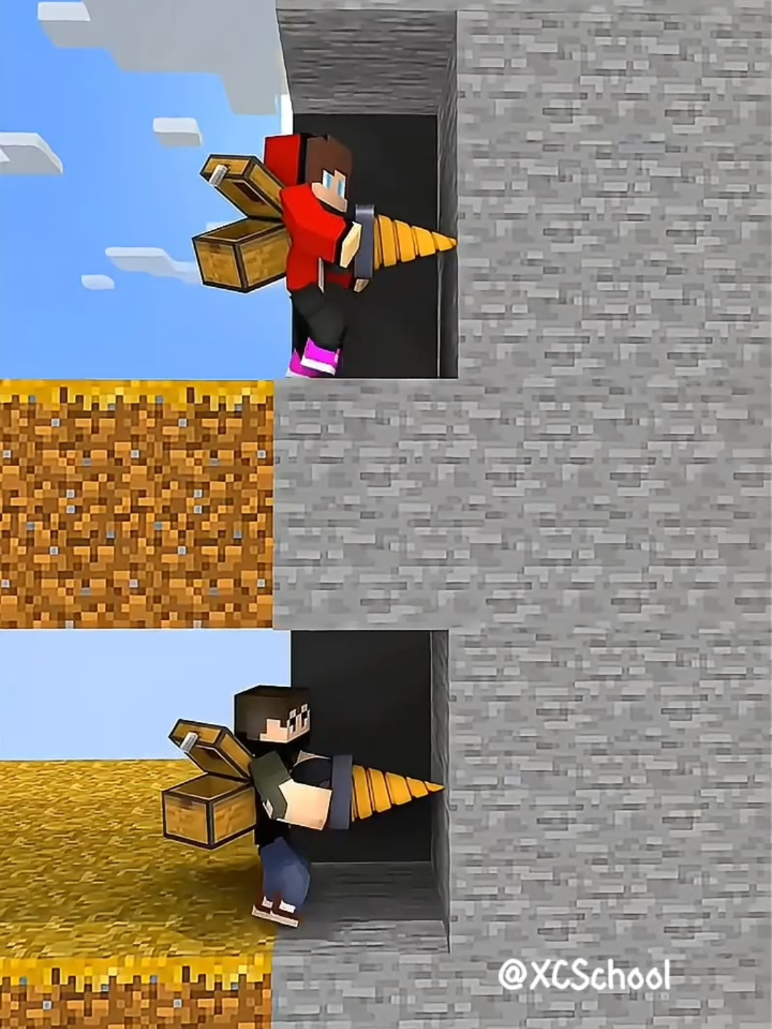 Kalian dukung tim JJ atw Tim orang baju hitam itu 😱⁉️#fyp #roblox #Minecraft 