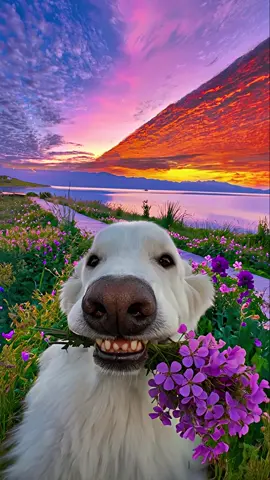 human, send you flowers.Just watch the sunset with me✨ #sunset #fyp 