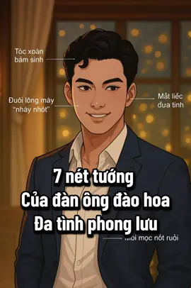Các nét tướng của đàn ông đào hoa #tiktokviral #phongthuytamlinh #tiktok #viralvideo #tiktoktrending #tieulydieuchan #tuvi 