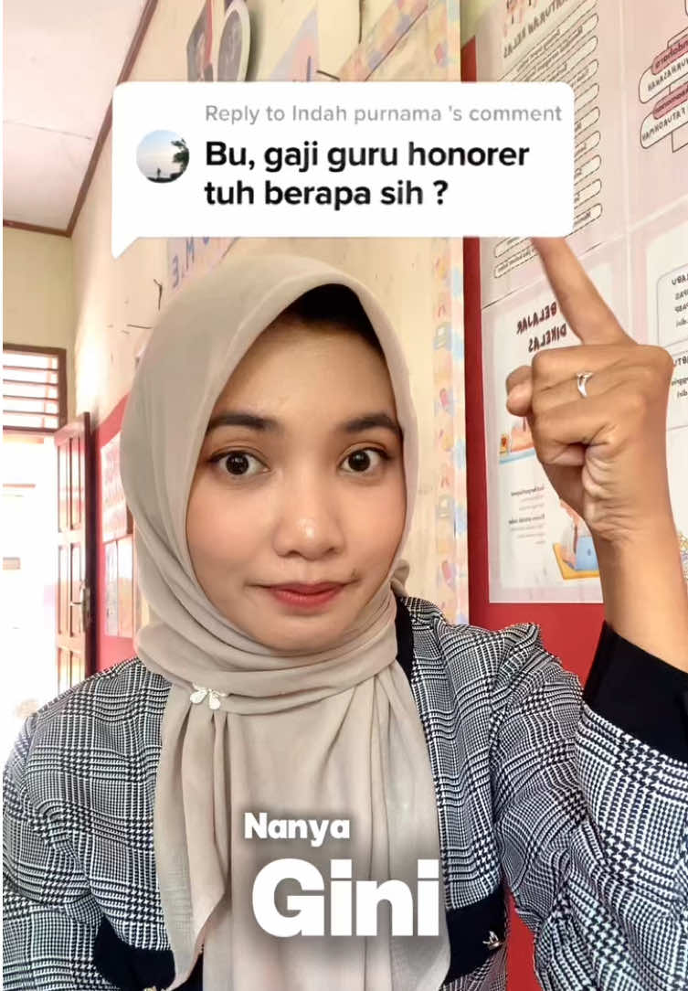 ini semua bukan tentang gajih, tapi tentang dedikasih dan kecintaan kita akan mengajar 😊 . . . #guru #siswa #gurutiktok 