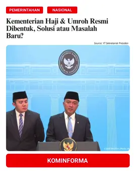 Kementerian Haji & Umroh Resmi Dibentuk, Solusi atau Masalah Baru? #prabowo #kementrianhajidanumroh #korupsi #yaqutcholilqoumas #fyp 