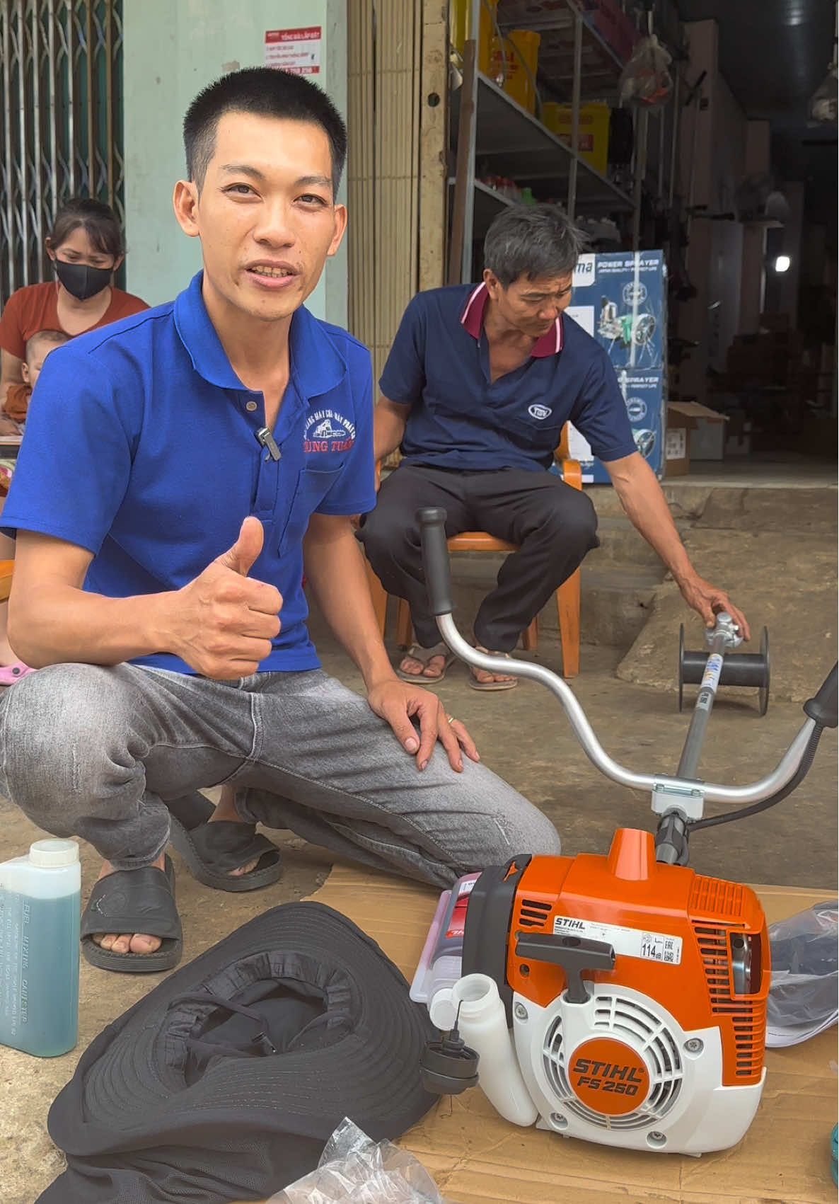 máy cắt cỏ stihl 250 về yachim kon tum#stihlfs250 #nongcotungtuan 