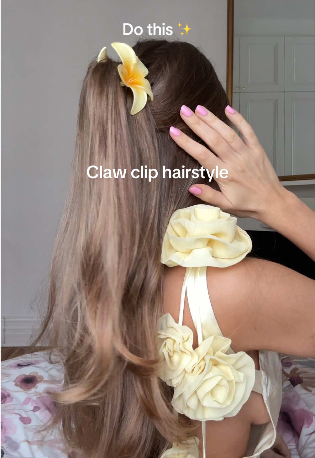 Try this hair hack for the cutest claw clip hairstyle 🤍✨ Repost for daily hairstyles #clawclip #clawcliphairstyles #cutehairstyles #hairstyleideas #hairtok 
