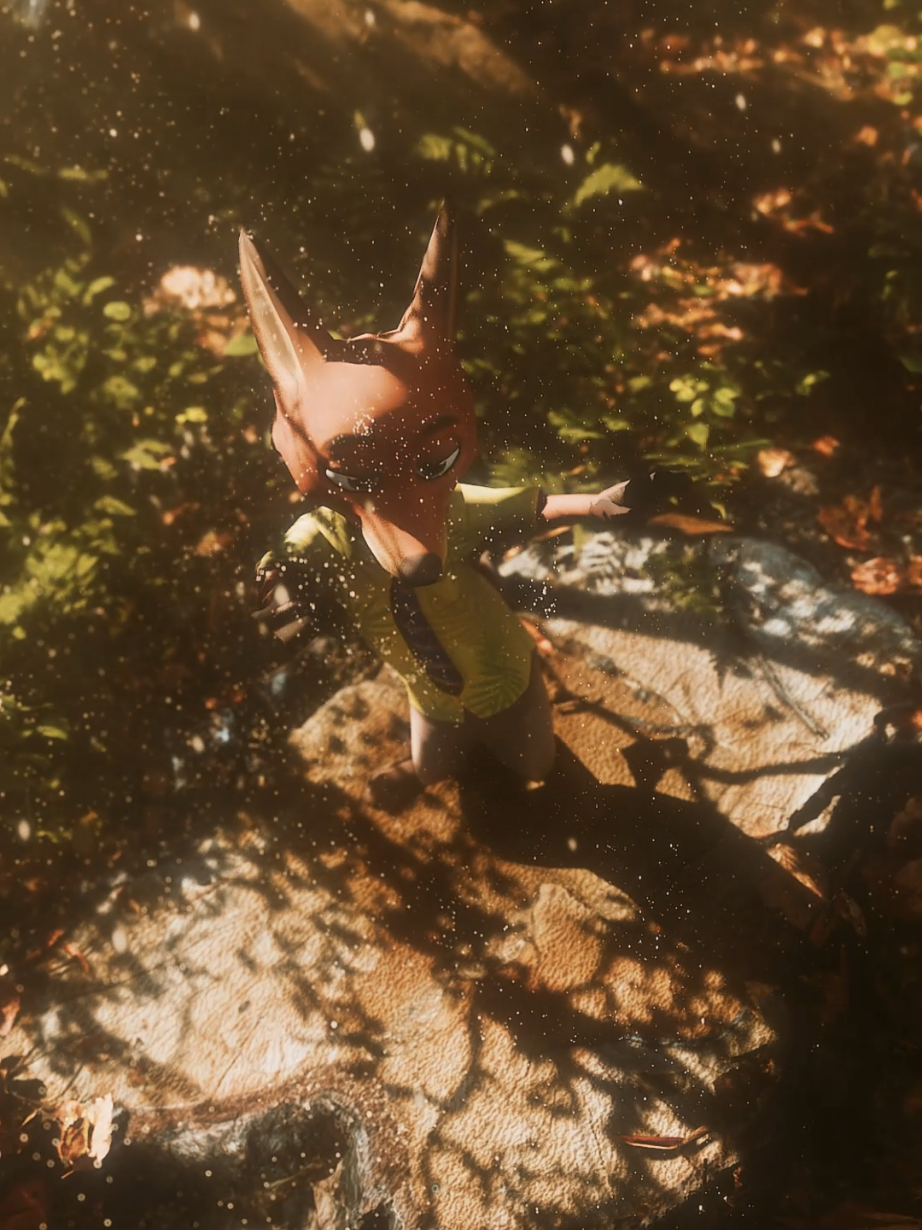 Nick Wilde dancing in forest🔥✨ #nickwilde #zootopia #forest #dance  #kalkiz 