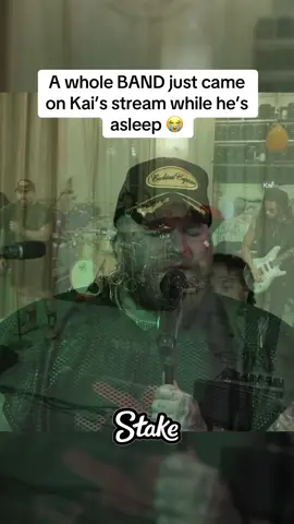 A whole BAND just came on Kai’s stream while he’s asleep 😭 #kaicenat #band #mafiathon3 #stake #viral 