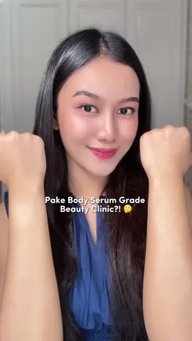 Dikira treatment di beauty clinic, padahal cuma rajin pakain body serum nya @Vaseline Indonesia ajaa!💙 #GlutaHyaSmoothing #BeautyClinicGradeSerum #VaselineID  