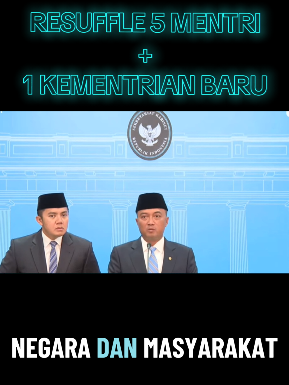 Resuffle 5 kemntraian & 1 kementerian baru  Sumber: KUMPARAN #resufflekabinet #kementrian #mentri #keuangan #prabowo 