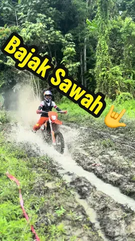 Ga harus bajak sawah pakai Traktor  #ktm350 #ktm 